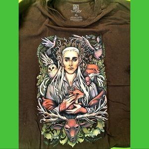 Lord of the rings hobbit Thranduil elf t shirt xl